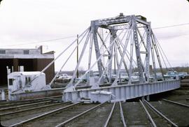 Great Northern Railway Turntable at Great Falls, Montana in white paint