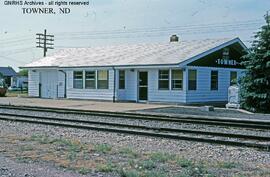 Great Northern Depot at Towner, North Dakota, undated