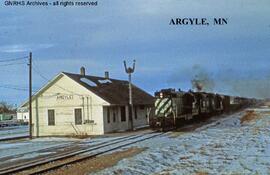 Great Northern Depot at Argyle, Minnesota, undated