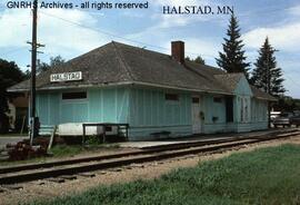 Great Northern Depot at Halstad, Minnesota, undated