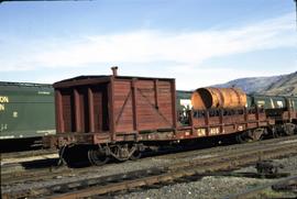 Great Northern Railway Outfit Car  X4066 at Wenatchee, Washington in 1973.