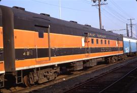 Great Northern Railway Postal Car 42, Railway Post Office Car at Seattle, Washington in 1972.