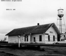 Great Northern Depot at Shelly, Minnesota, undated