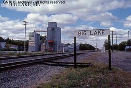 Great Northern Station Sign at Big Lake, Minnesota, undated