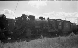 Great Northern Steam Locomotive 3229 at Saint Cloud, Minnesota in 1956.