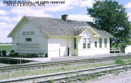 Great Northern Depot at Wolverton, Minnesota, undated