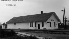 Great Northern Depot at Antler, North Dakota, undated