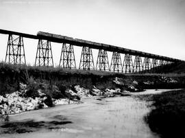 Great Northern Diesel Locomotive at Minot, North Dakota, circa 1968