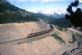 Great Northern Railway Train 32 at Glacier Park, Montana in 1966.