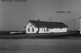 Great Northern Depot at Edmore, North Dakota, undated