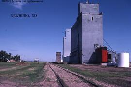 Great Northern Station Sign at Newburg, North Dakota, undated