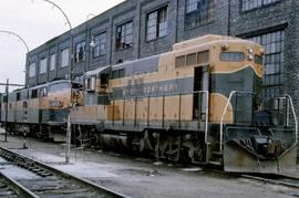 Great Northern Railway 911 at Grand Forks, North Dakota in 1969.