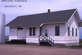 Great Northern Depot at Galchutt, North Dakota, undated