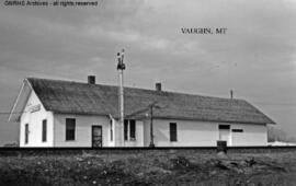 Great Northern Depot at Vaughn, Montana, undated