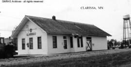 Great Northern Depot at Clarissa, Minnesota, undated