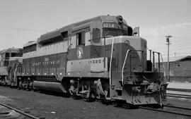 Great Northern Diesel Locomotive 3014 at Hillyard, Washington, undated