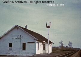 Great Northern Depot at Ferndale, Washington, undated