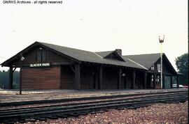 Great Northern Depot at Glacier Park, Montana, undated