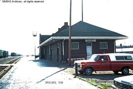 Great Northern Depot at Rugby, North Dakota, undated