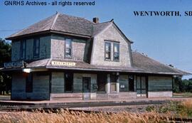 Great Northern Depot at Wentworth, South Dakota, undated