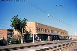 Great Northern Depot at Havre, Montana, undated