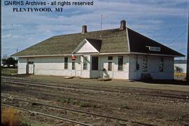 Great Northern Depot at Plentywood, Montana, undated