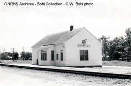 Great Northern Depot at Donnelly, Minnesota, 1970