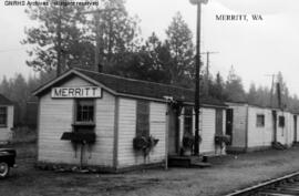 Great Northern Depot at Merritt, Washington, undated