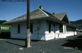 Great Northern Depot at Oroville, Washington, undated