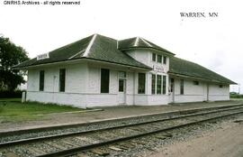 Great Northern Depot at Warren, Minnesota, undated