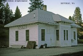 Great Northern Depot at Republic, Washington, undated