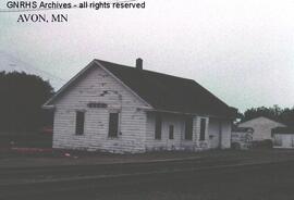 Great Northern Depot at Avon, Minnesota, undated