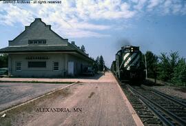 Great Northern Depot at Alexandria, Minnesota, undated