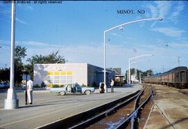 Great Northern Depot at Minot, North Dakota, undated