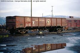 Great Northern Gondola 75698 at Hillyard, Washington, 1965