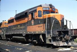 Great Northern Railway 3015 at Superior, Wisconsin in 1966.