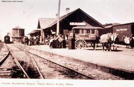 Great Northern Depot at Thief River Falls, Minnesota, undated