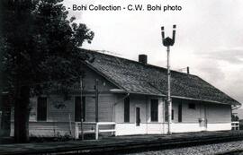 Great Northern Depot at Churchs Ferry, North Dakota, 1970