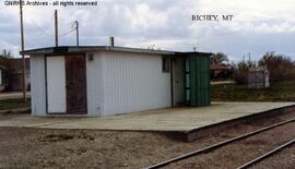 Great Northern Depot at Richey, Montana, undated