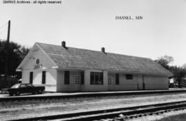 Great Northern Depot at Dassel, Minnesota, undated