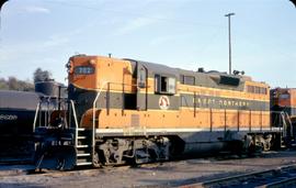 Great Northern Railway 702 at Vancouver, Washington in 1968.