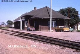 Great Northern Depot at Marshall, Minnesota, undated