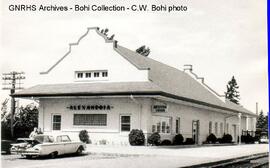 Great Northern Depot at Alexandria, Minnesota, 1969