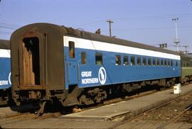 Great Northern Railway Passenger Car 1109 at Seattle, Washington in 1971.