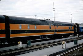 Great Northern Railway Passenger Car 1144 at Seattle, Washington in 1970.