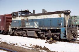 Great Northern Railway 206 at Minneapolis, Minnesota in 1969.