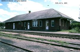 Great Northern Depot at Milaca, Minnesota, undated