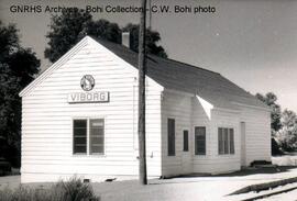 Great Northern Depot at Viborg, South Dakota, 1968