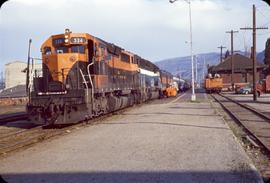 Great Northern Railway 324 at Wenatchee, Washington in 1969.