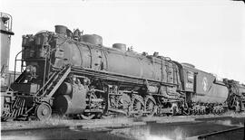 Great Northern Steam Locomotive 2125 at Superior, Wisconsin in 1954.